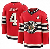 Men's Chicago Blackhawks #4 Seth Jones Red 2024-25 Winter Classic Stitched Hockey Jersey Dzhi,baseball caps,new era cap wholesale,wholesale hats
